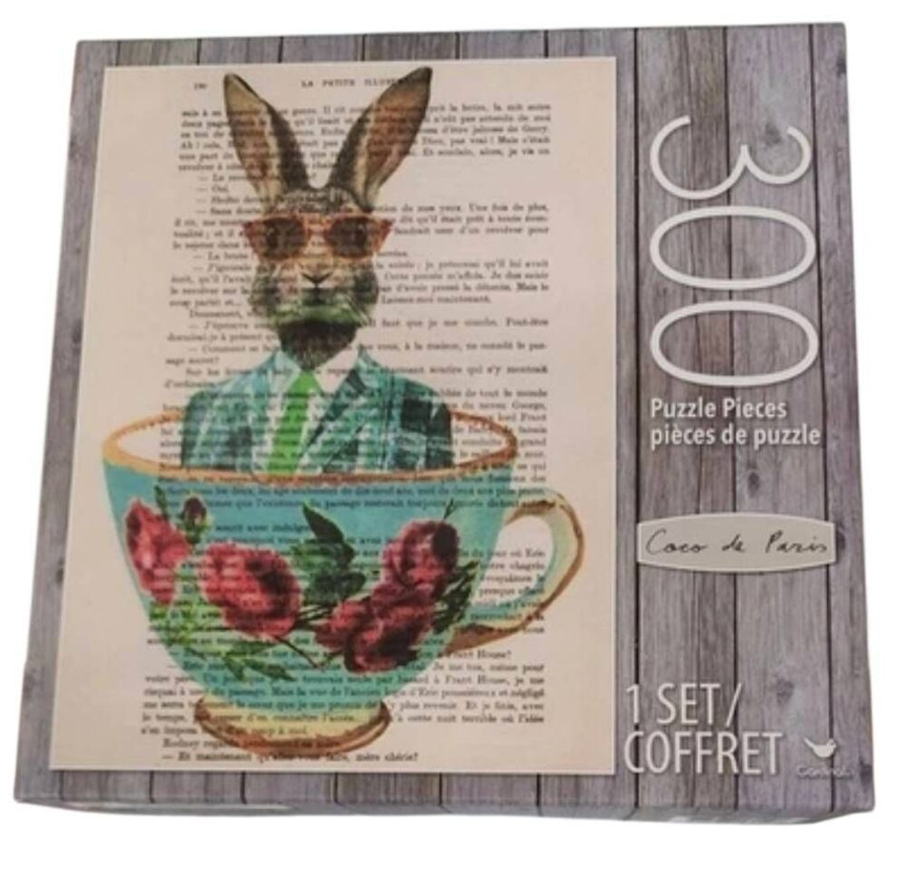 Coco de Paris "Rabbit in Teacup" 300-Piece Puzzle – Cardinal Games